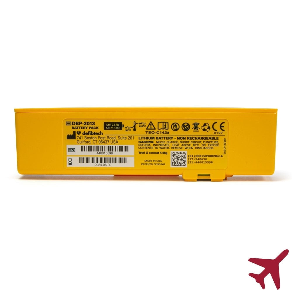 Aviation Battery for Defibtech Lifeline VIEWECGPRO AEDs 2 Aviation Battery for Defibtech Lifeline VIEWECGPRO AEDs 2