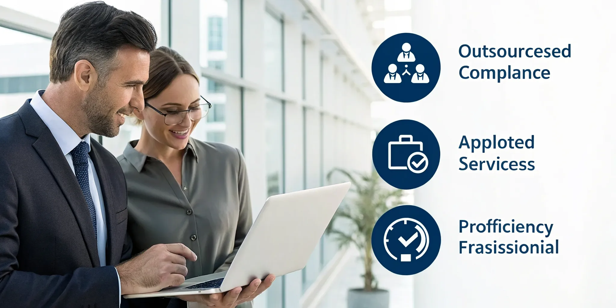 Professionals reviewing the key benefits of an outsourced AED compliance program.