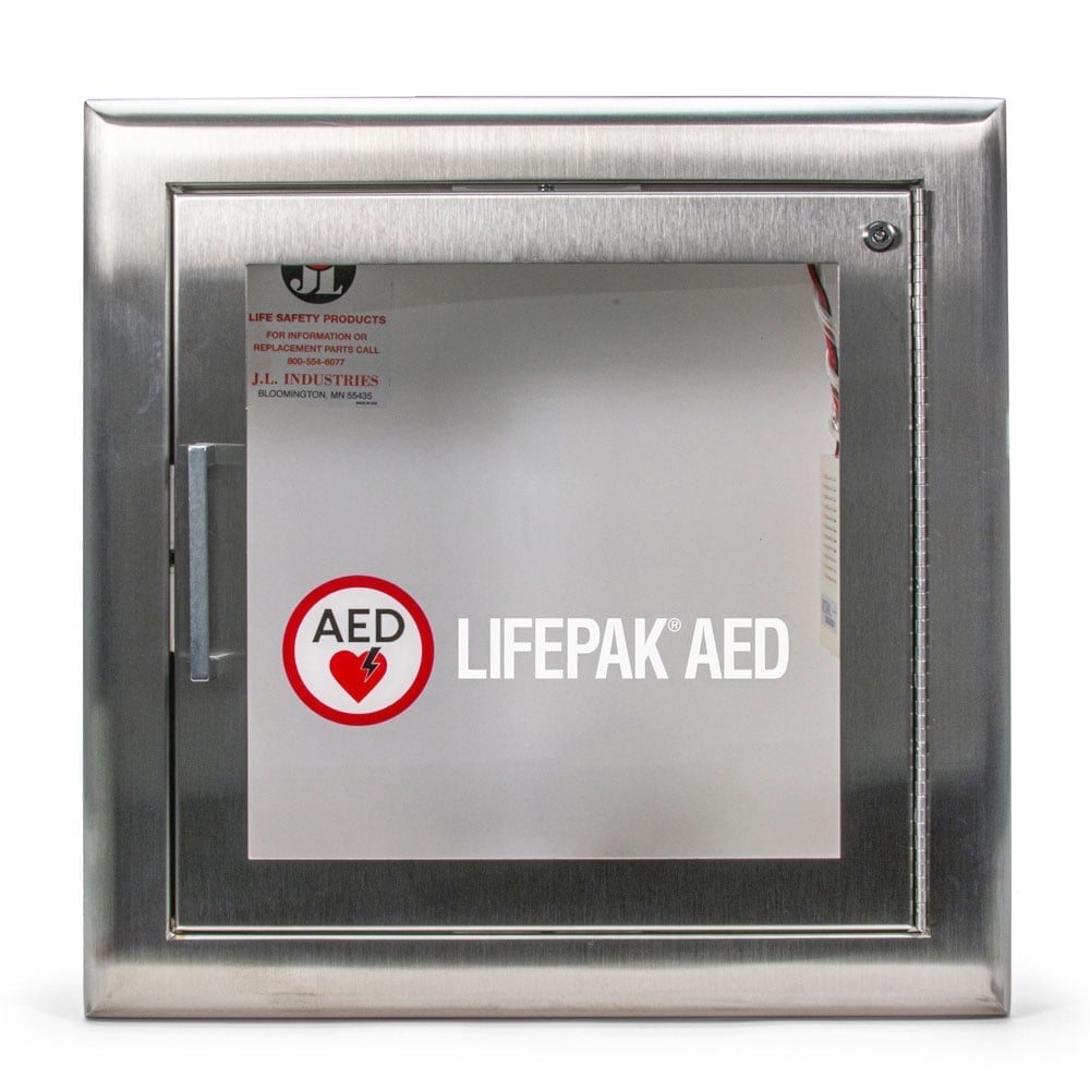 Physio-Control Surface Mount Stainless Steel AED Cabinet--2 Physio-Control Surface Mount Stainless Steel AED Cabinet--2
