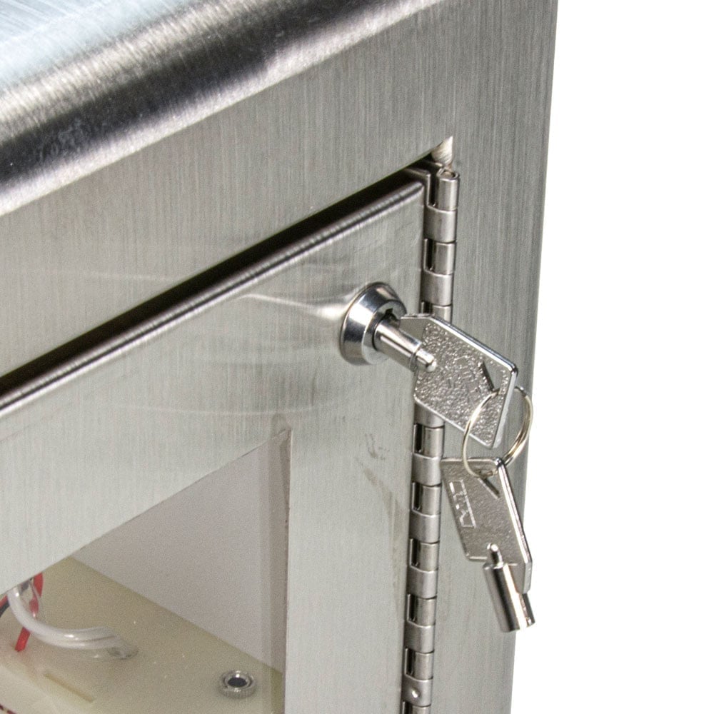 Physio-Control Surface Mount Stainless Steel AED Cabinet--6 Physio-Control Surface Mount Stainless Steel AED Cabinet--6