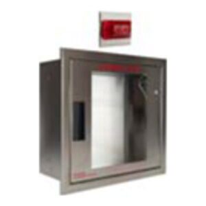 Cubix Stainless Steel, Fully Recessed Cabinet w Alarm & Strobe - Lg Product