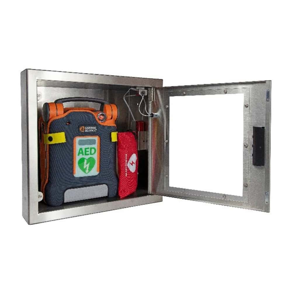Cubix Stainless Steel, Semi Recessed Cabinet w Alarm & Strobe - Sm Product 2
